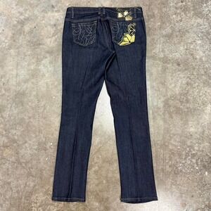 Women's Y2K Southpole Gold Embellished Straight Leg Jeans 32x31‎